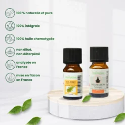 Brûle-parfum treillis + he arbre à thé + synergie méditation
