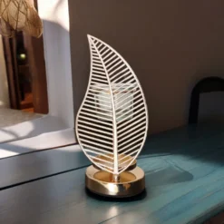 Brûleur en métal et verre palme