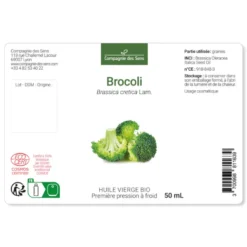 Brocoli - huile végétale bio 100ml