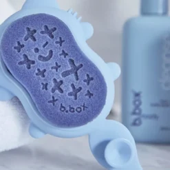 Brosse et éponge bain bébé renard