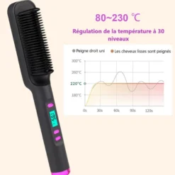 Brosse lissante 2en1
