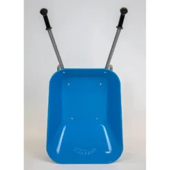 Brouette pour enfant en métal bleu-argen