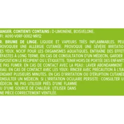 Brume de linge mandarine yuzu