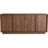 Buffet finition bois foncé noyer 4 portes l180 cm como