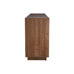 Buffet finition bois foncé noyer 4 portes l180 cm como