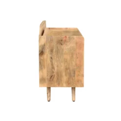 Buffet meuble de rangement vinyles en bois manguier massif l105 cm matahari