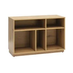Buffet ouvert avec rangements finition bois clair chêne l96 cm seville
