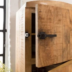 Buffet style frigo bois métal