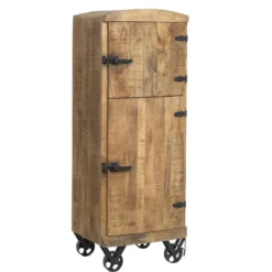 Buffet style frigo bois métal
