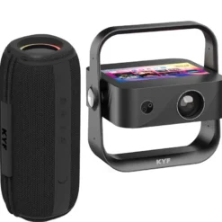 Bundle Cinéma 4K KYF : Vidéoprojecteur Android 12 Tactile + Enceinte 60W Bluetooth