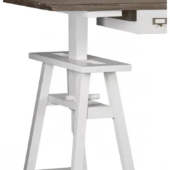 Bureau 3 tiroirs bronze bois blanc -