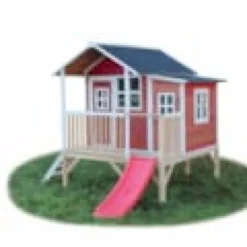 Cabane bois exit loft 350 rouge