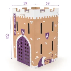 Cabane carton pliable française - donjon