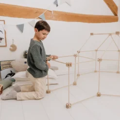 Cabanes à construire 72 pcs motif etoile
