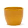Cache pot en céramique jaune 8,5 cm