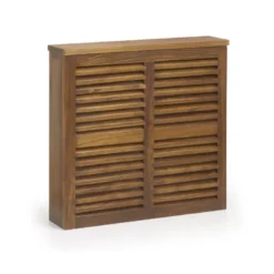 Cache-radiateur bois marron - onéline