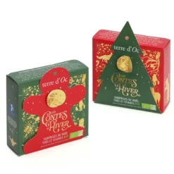 Cadeau d'assiette sapin de Noël thés bio