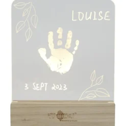 Cadre lumineux à empreintes olive tree (18x23 cm)