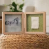 Cadre photo empreintes double olive tree