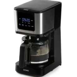 Cafetière filtre programmable 10 tasses 900w noir domo do733k