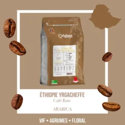 Café rare bio - moka yrgacheffe - grain 250g