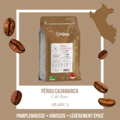 Café rare bio - pérou cajamarca - grain 250g