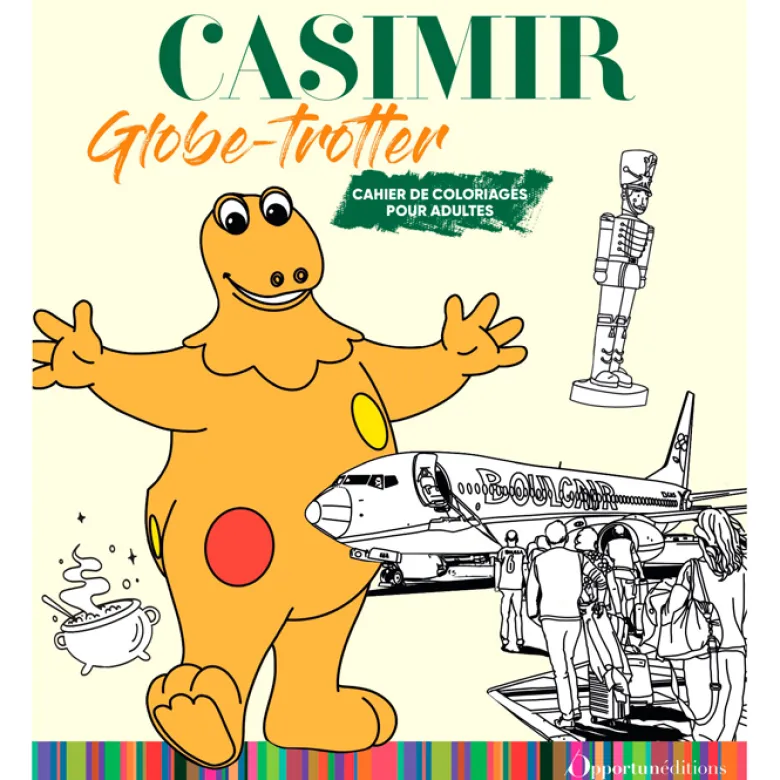 Cahier de coloriage Casimir globe-trotter