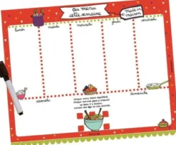 Calendrier anniversaires pérpétuel inscriptible + semainier aimanté à remplir