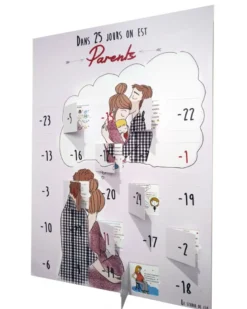 Calendrier de l'avant naissance 25 jours
