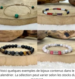 Calendrier de l'avent bijoux en pierres