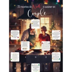 Calendrier de l'avent couple 25 recettes à cuisiner à deux