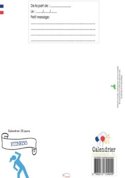 Calendrier fitness 25 jours 25 exercices