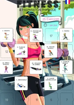 Calendrier fitness 25 jours 25 exercices