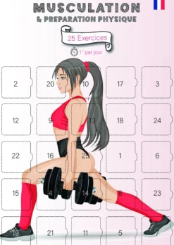 Calendrier musculation femme 25 jours