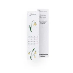 Calendrier à planter 2026 12 marque-pages fleurs de naissance