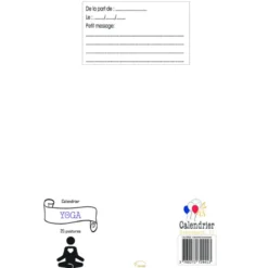 Calendrier yoga 25 jours 25 postures