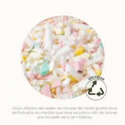 Cama, panier chien en velours blanc l