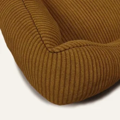 Cama, panier en velours côtelé bronze l