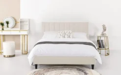 Cambridge lit 140x190 cm en velours beige
