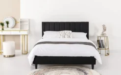 Cambridge lit 140x190 cm en velours noir