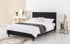 Cambridge lit 140x190 cm en velours noir