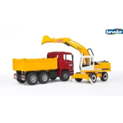 Camion à benne basculante man tga avec p