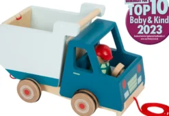 Camion à benne en bois à tirer dès 18 mois