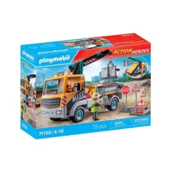 Camion de chantier avec grue