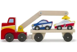 Camion de transport bois grue magnétique