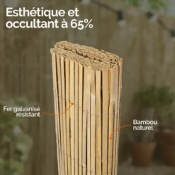 Canisse en bambou refendu - 1.50 x 5 m
