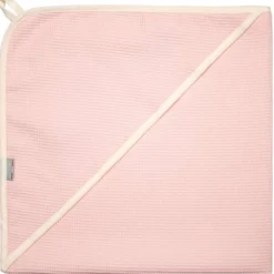 Cape de bain bébé nid d'abeille coton