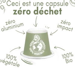 150 capsules nespresso® home compost du pérou bio (10 étuis x 15 caps)