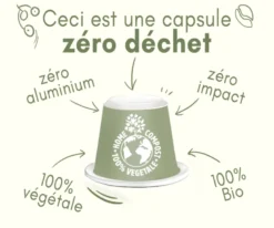 120 capsules nespresso® home compost en café bio du brésil - mexique -tanzanie