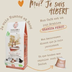 120 capsules nespresso® home compost en café bio du pérou